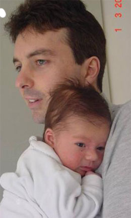 Papa et Jérémy !