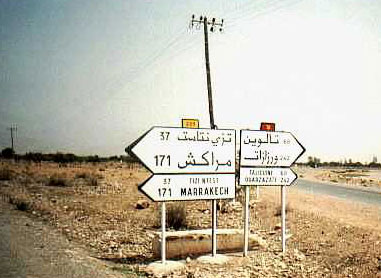 route de Marrackech